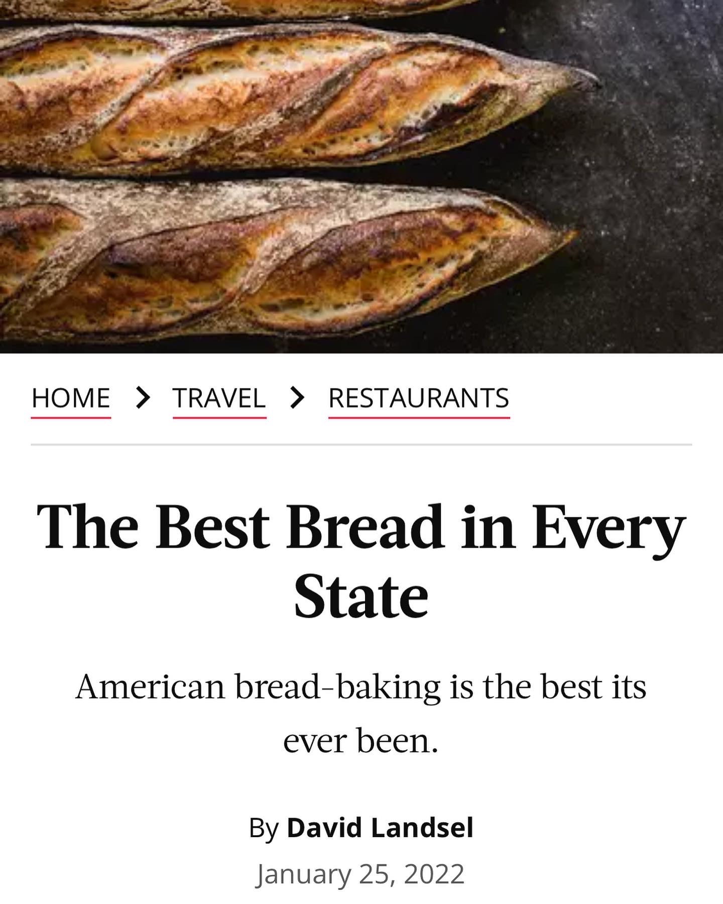 Hewn included in Food & Wine magazine's list of The Best Bread in Every